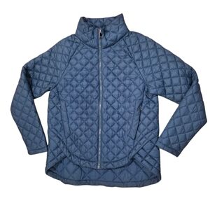 Athleta Whisper Featherless Quilted Jacket Teal Green Blue Women's Small